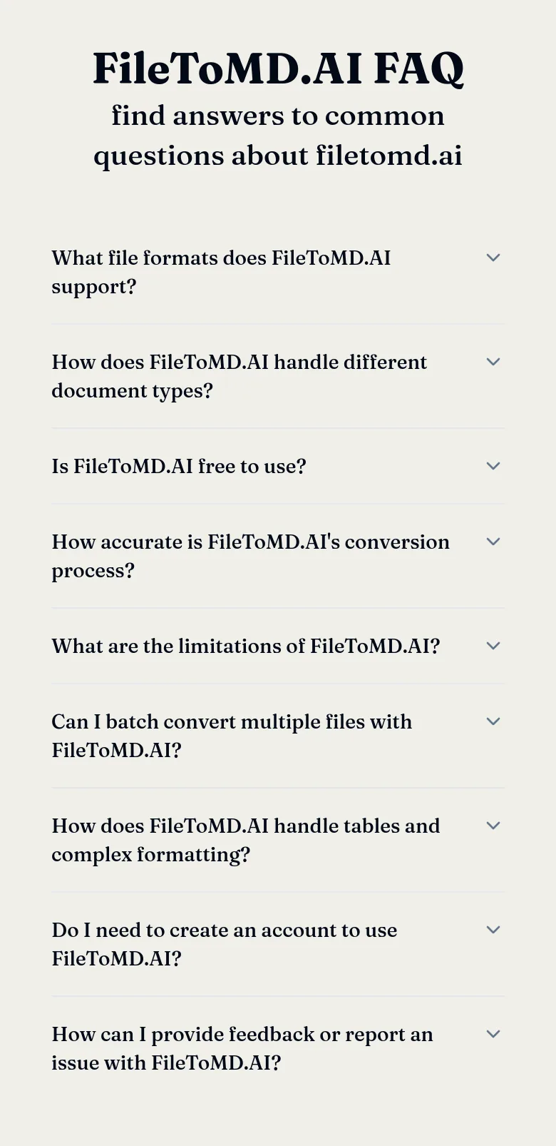 filetomd.ai FAQ section