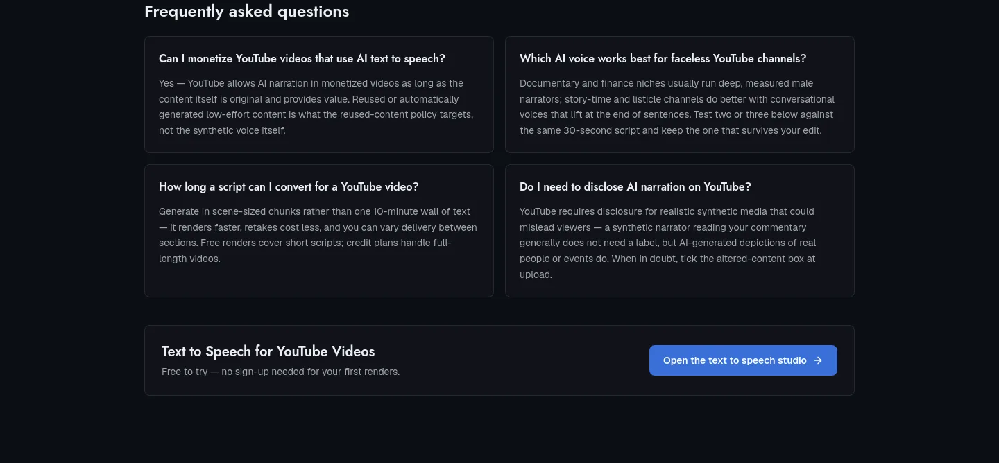 finevoice.org FAQ section