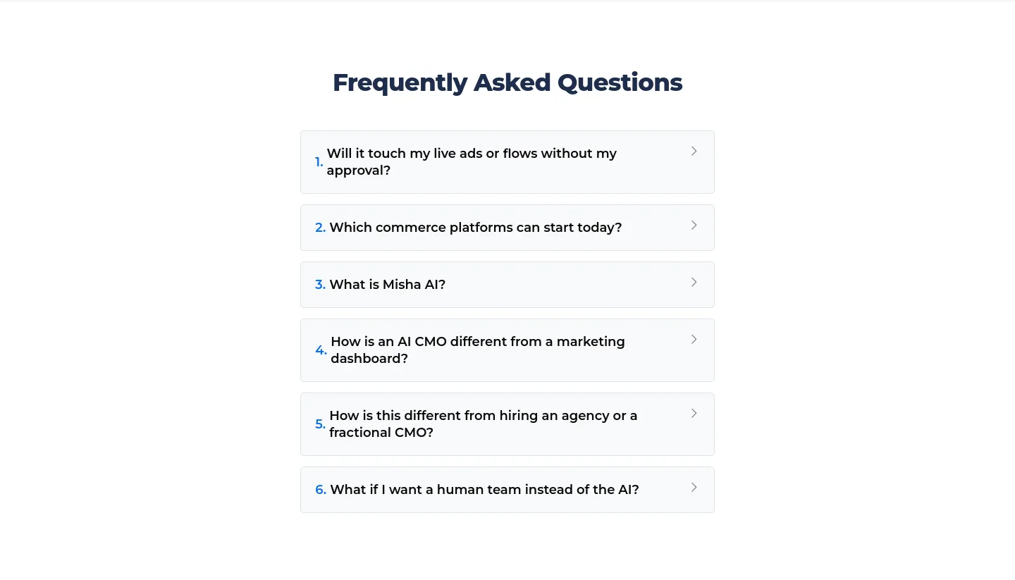 finsi.ai FAQ section