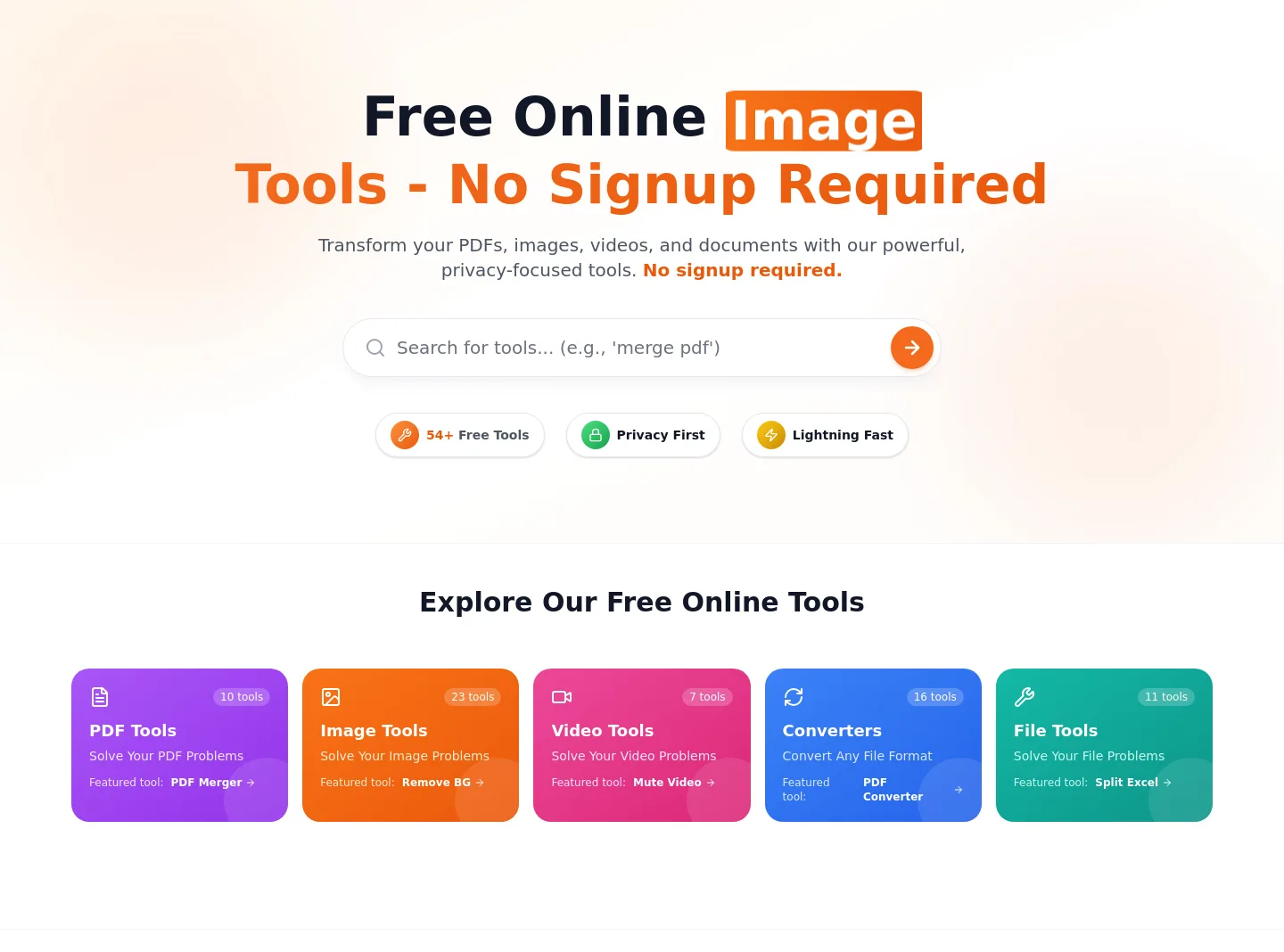 firstclicktools.com — a real Hero section