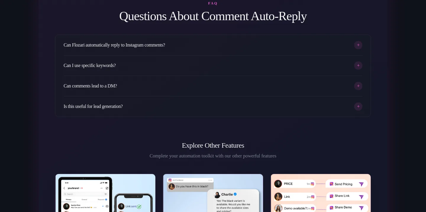 flozari.com FAQ section