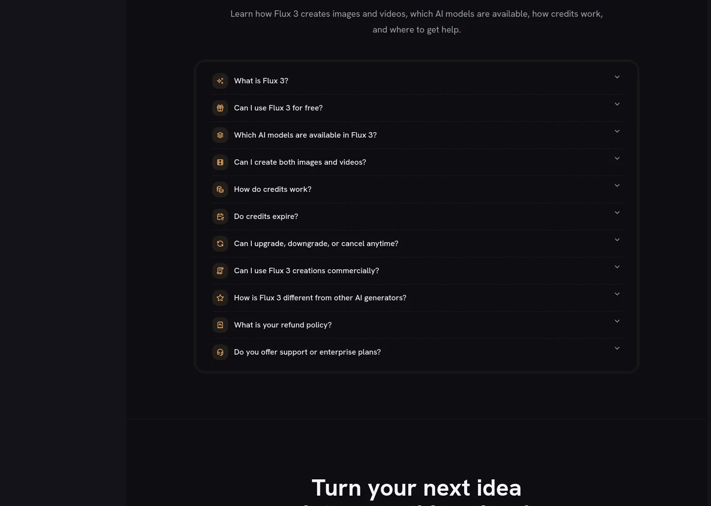 flux-3.co FAQ section