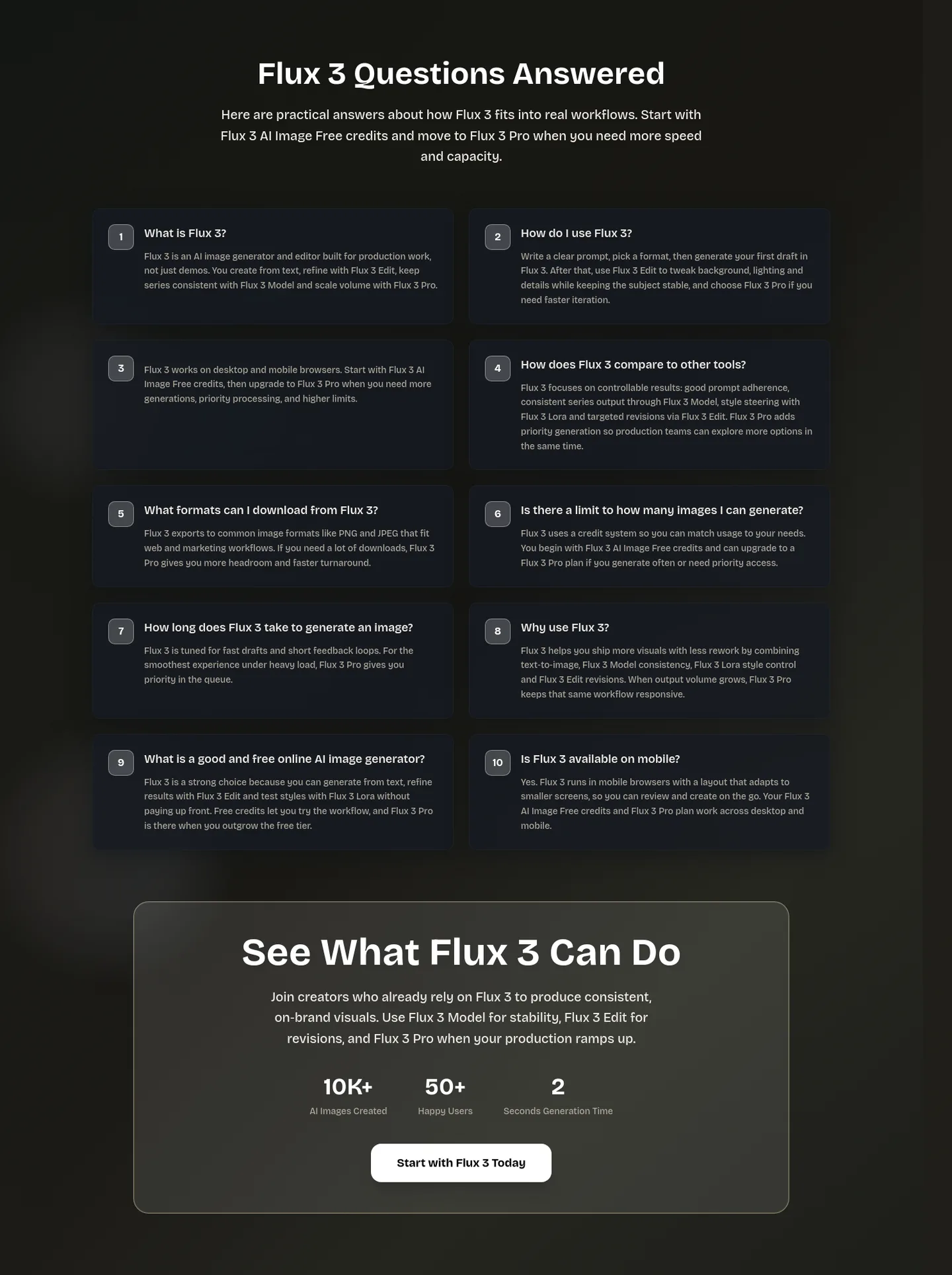 flux-3.org Features section