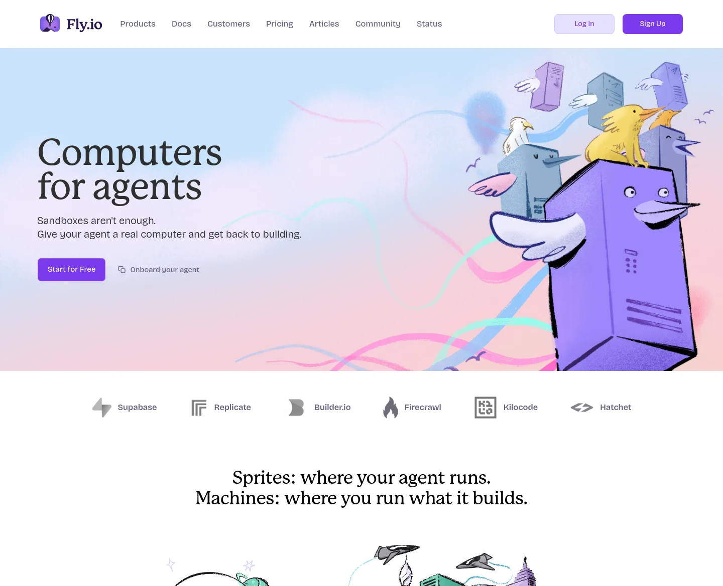 fly.io — a measured funnel