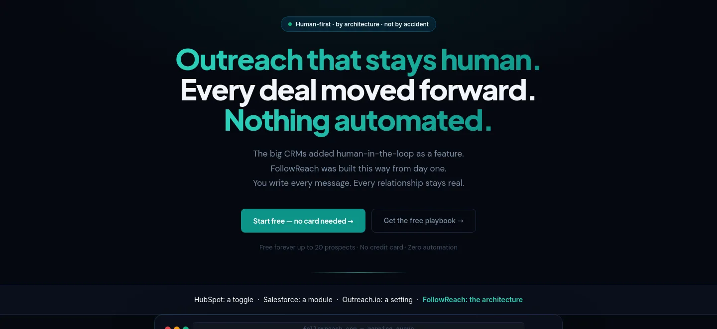 followreach.com — a real Hero section
