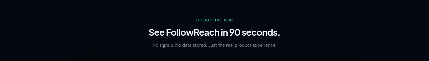 followreach.com Hero section