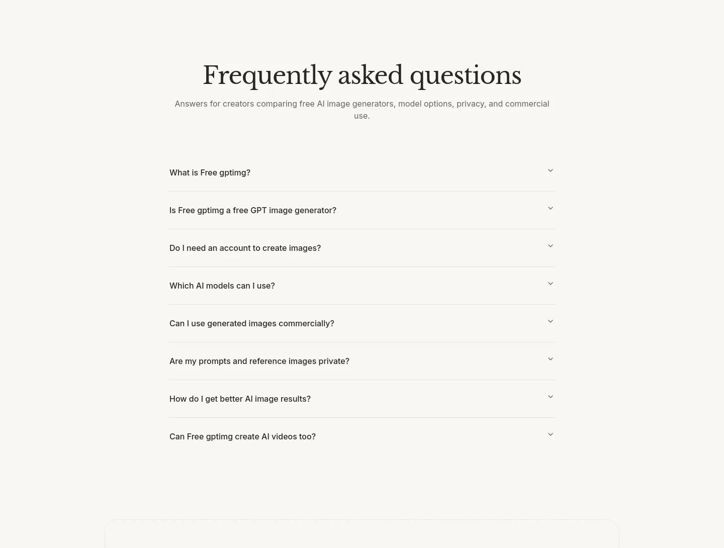 freegptimg.com — a real FAQ section