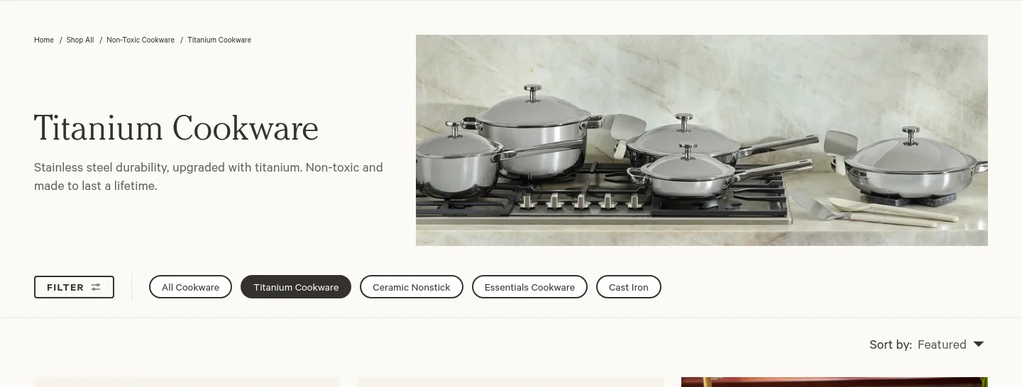 fromourplace.com Hero section