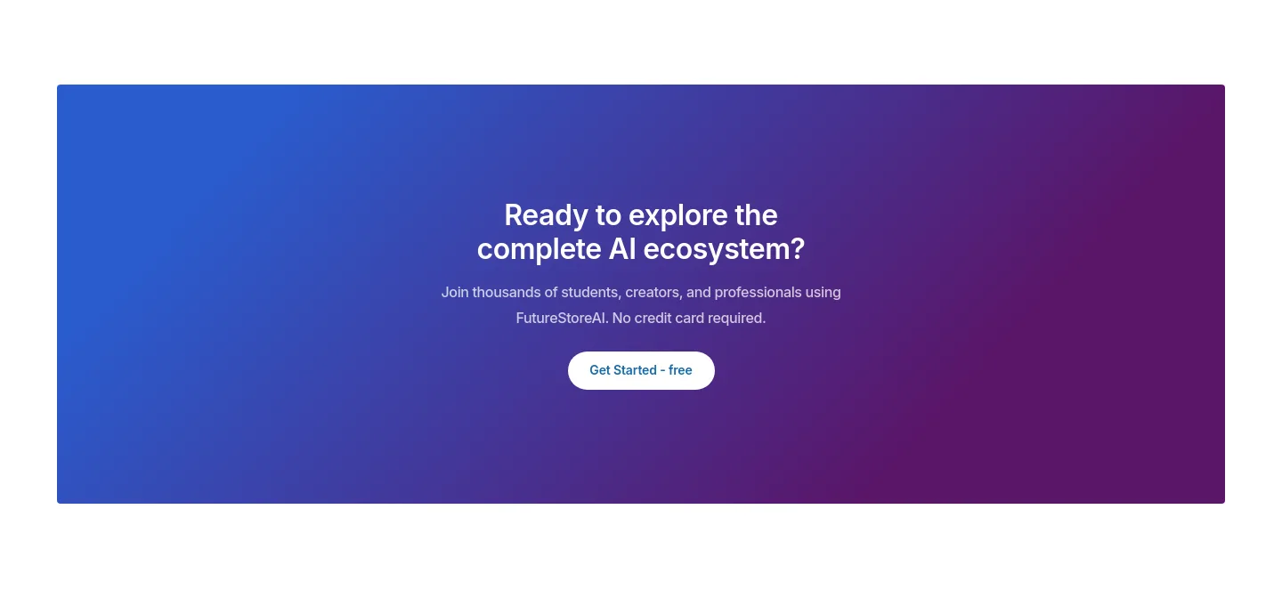 futurestore.ai CTA section