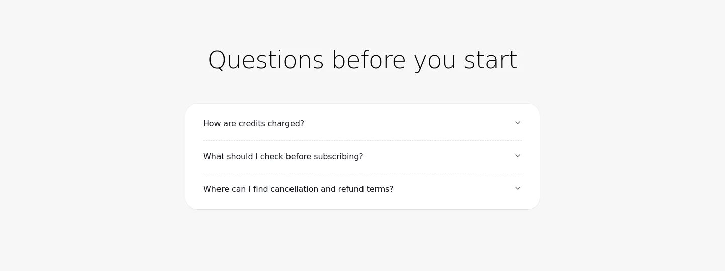 gammaapp.ai — a real FAQ section
