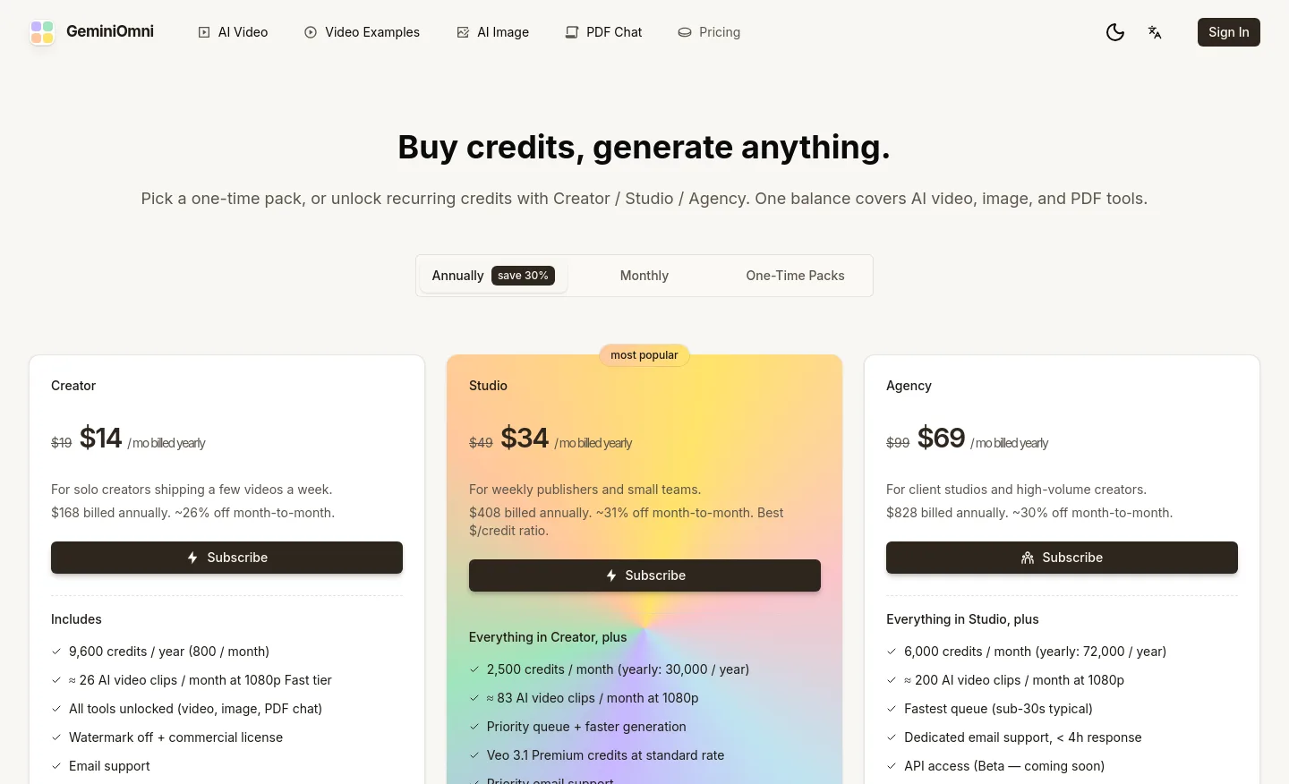 geminiomni-ai.com Hero