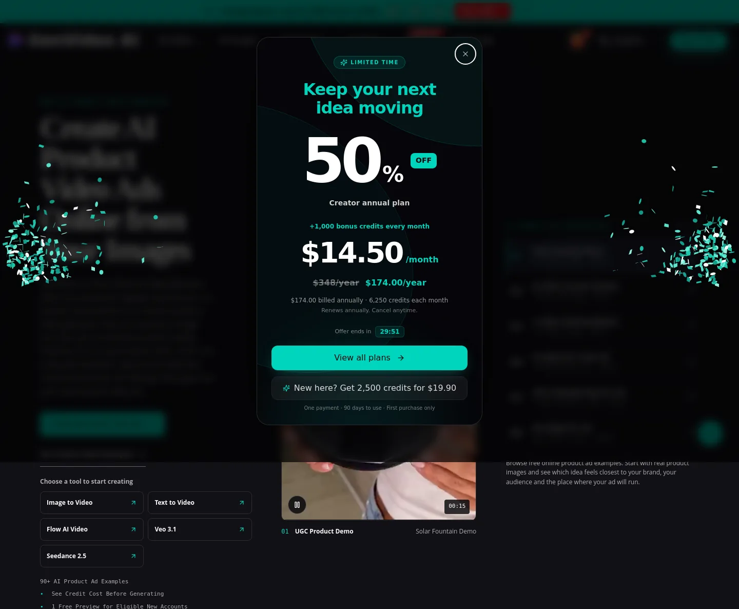 genvideo.app — a measured funnel