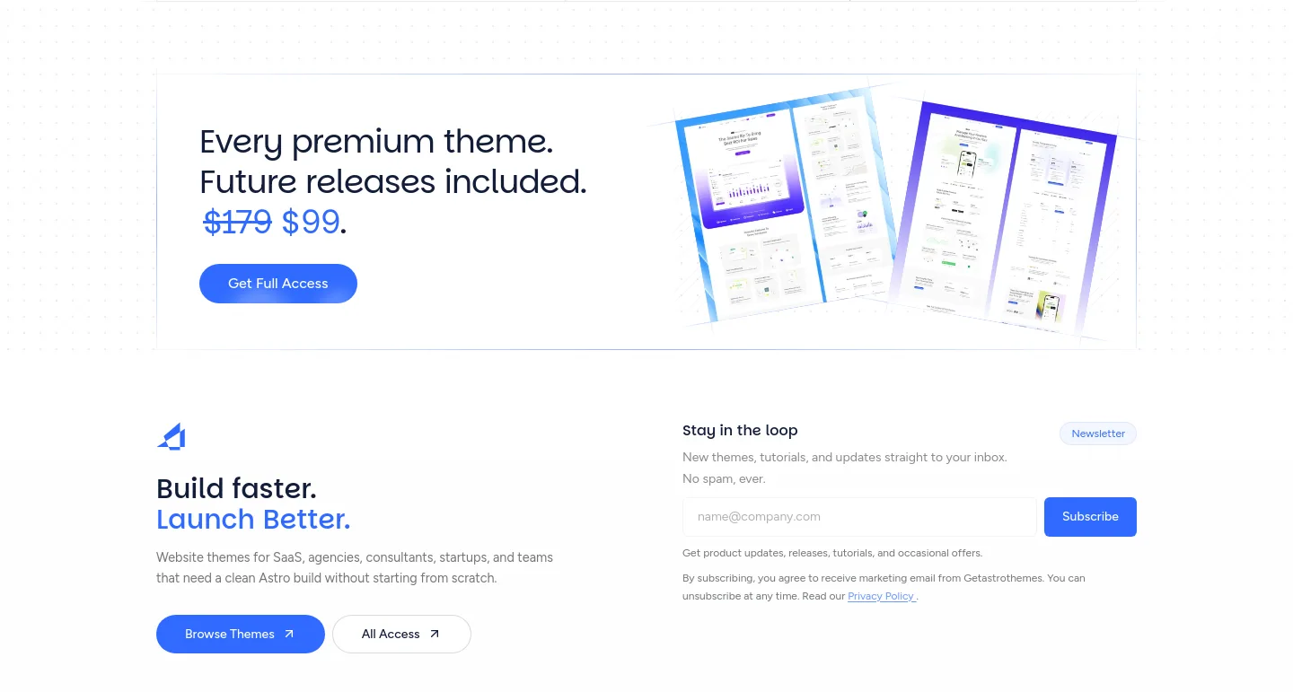 getastrothemes.com — a real Features section