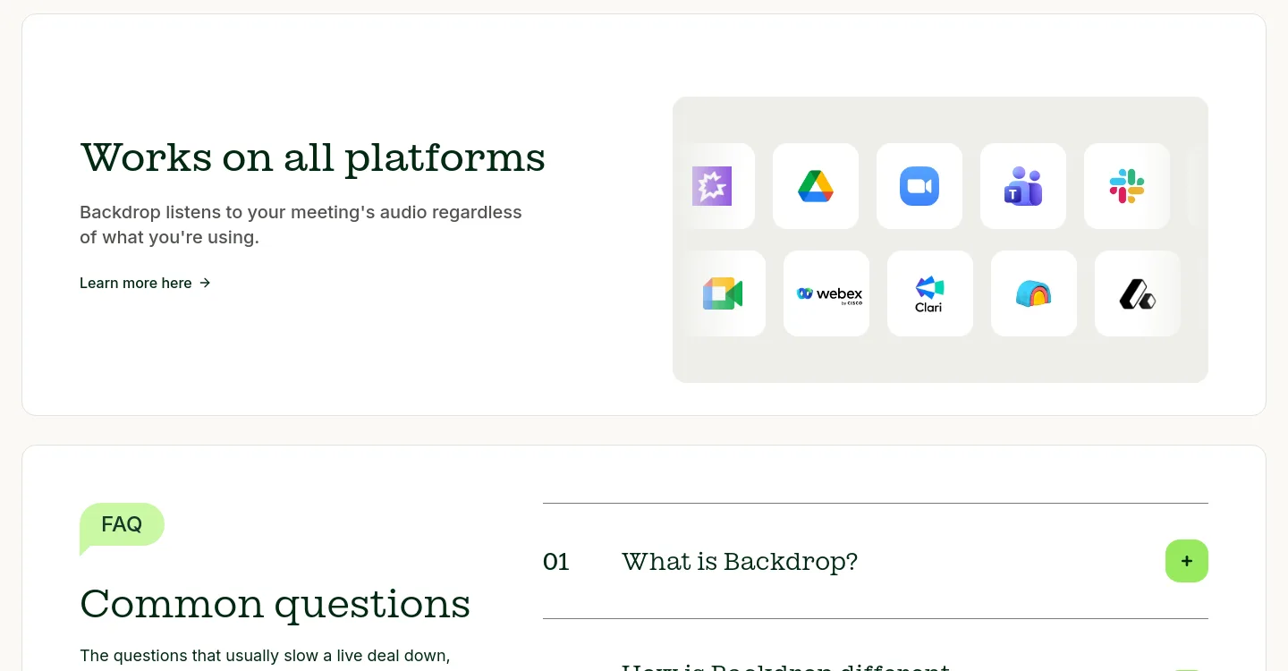 getbackdrop.ai Logo Wall