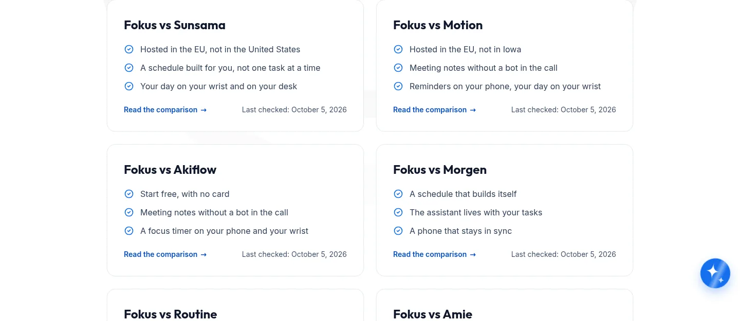 getfokus.com — a real Features section