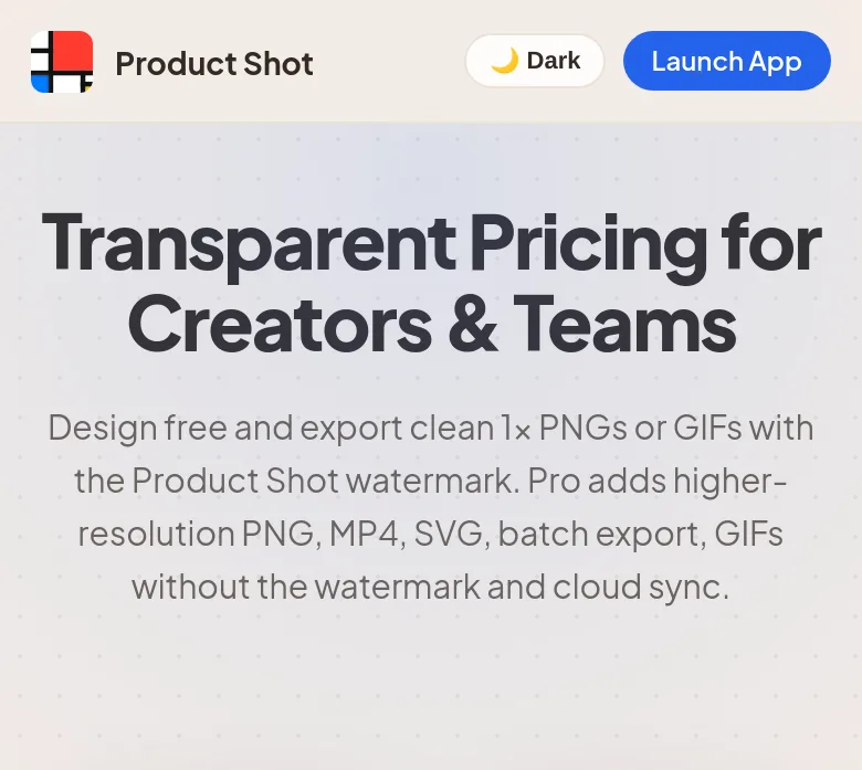 getproductshot.com Hero