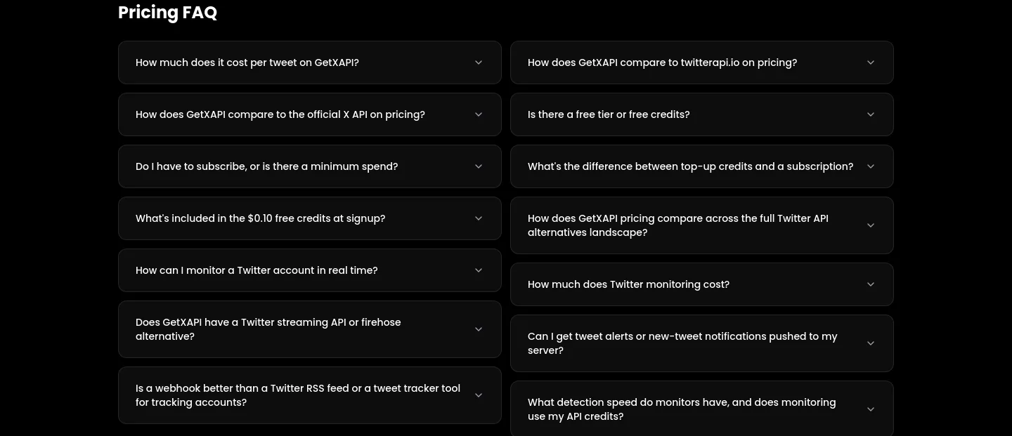 getxapi.com FAQ section