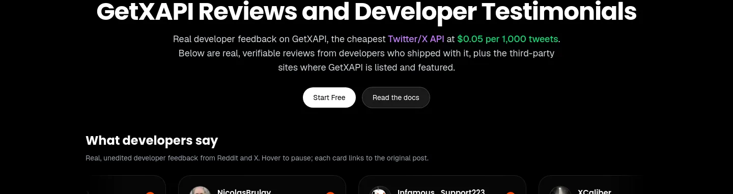 getxapi.com Hero section