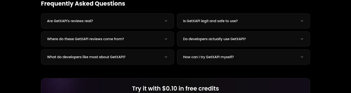 getxapi.com FAQ section