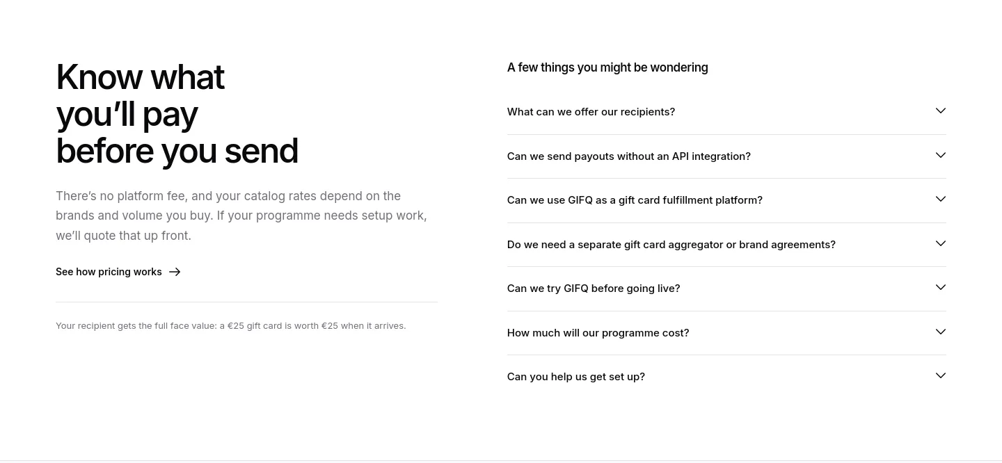 gifq.com FAQ section