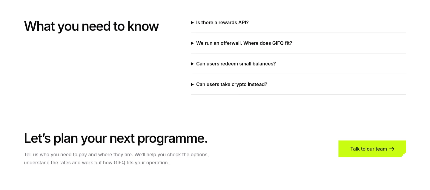 gifq.com FAQ section