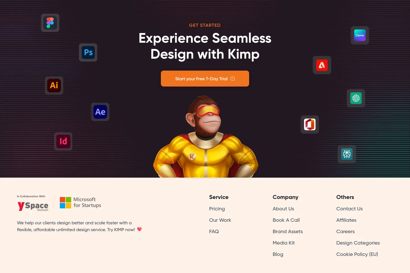 go.kimp.io CTA section