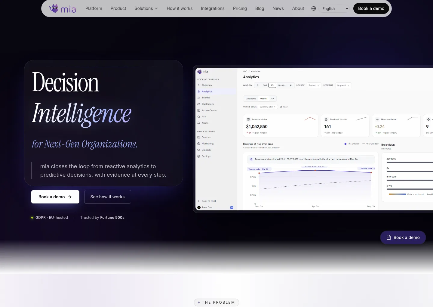 gomia.ai Hero section