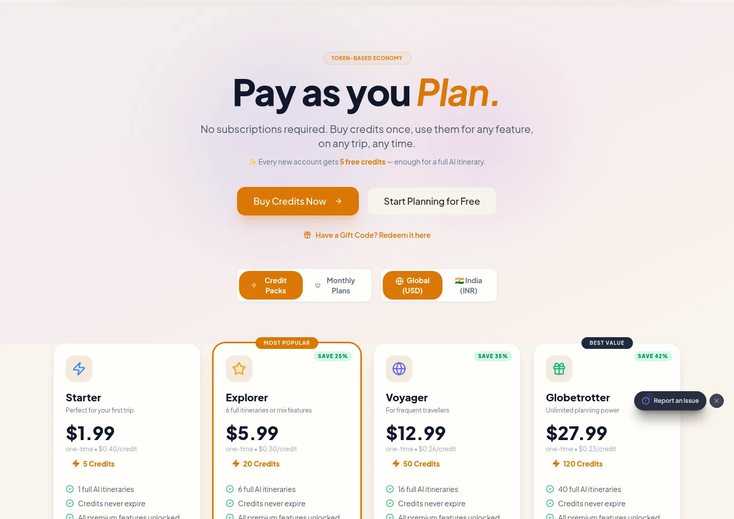 govoyagetravel.com — a real Hero section