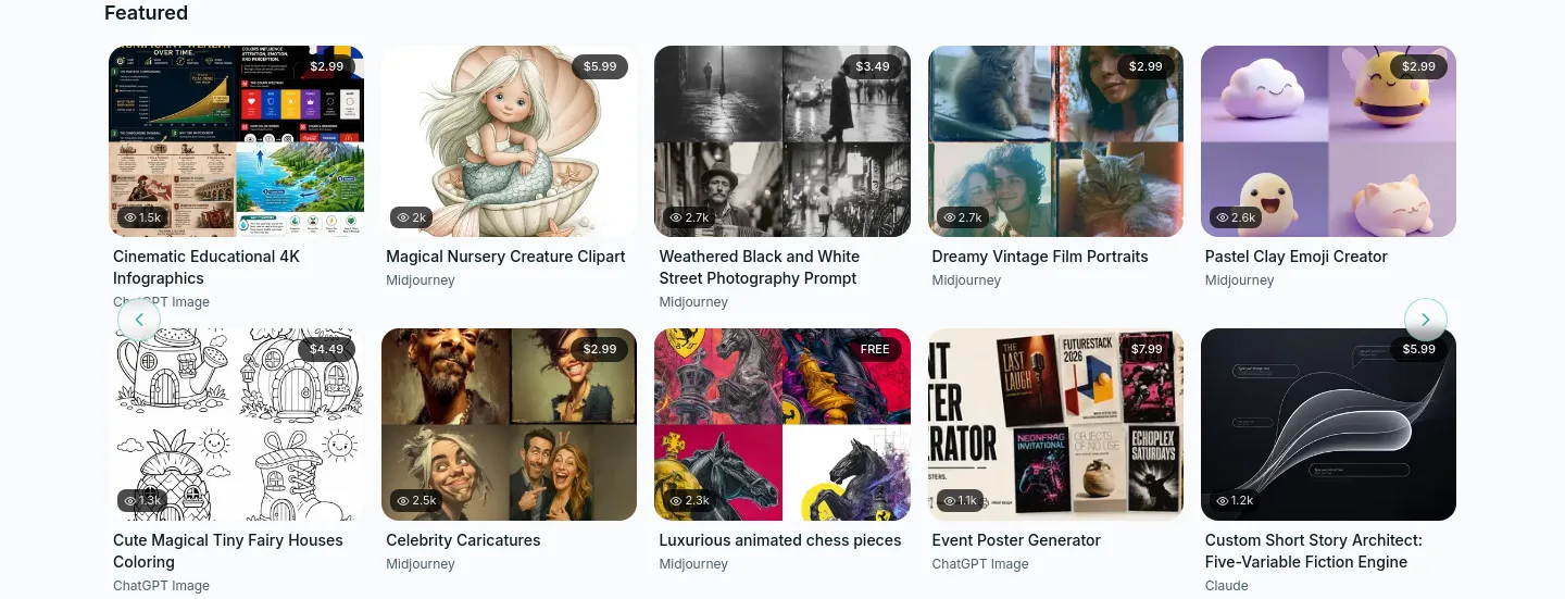 gradedprompts.com Pricing section