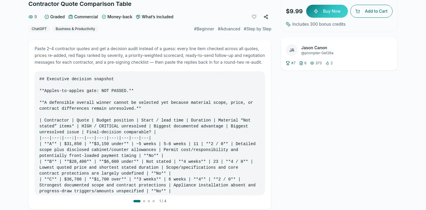 gradedprompts.com Hero