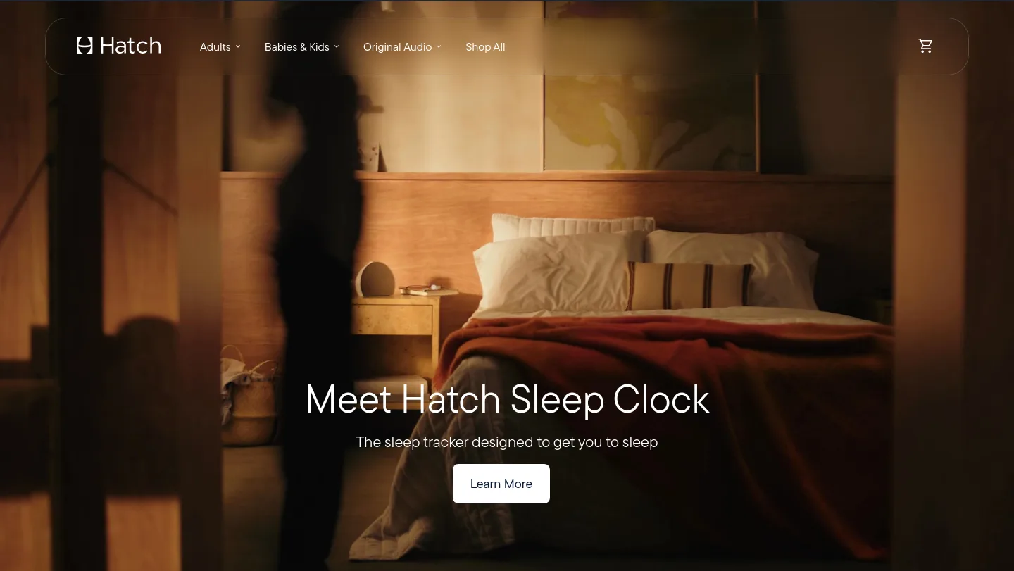 hatch.co — a real Hero section