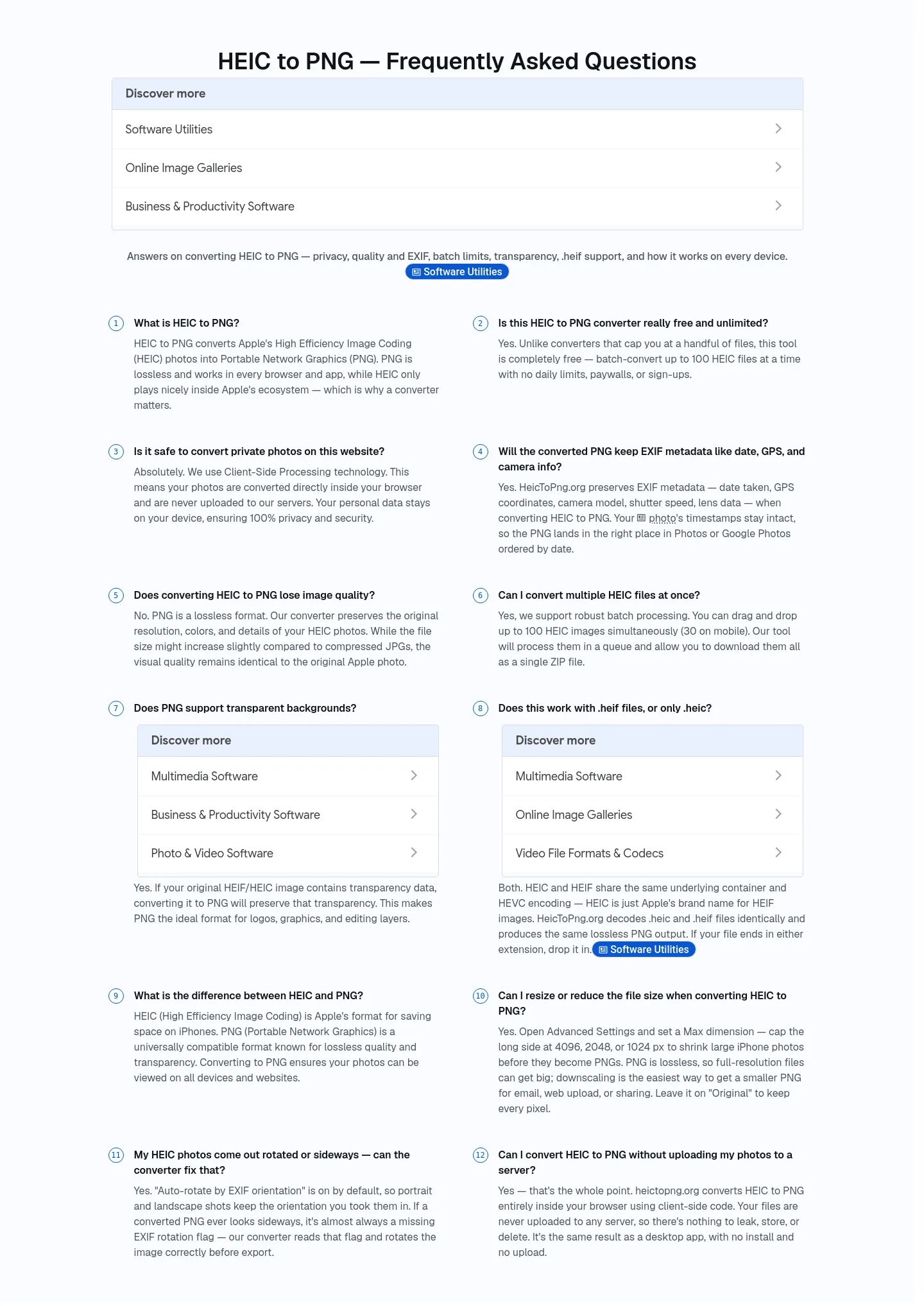 heictopng.org — a real FAQ section
