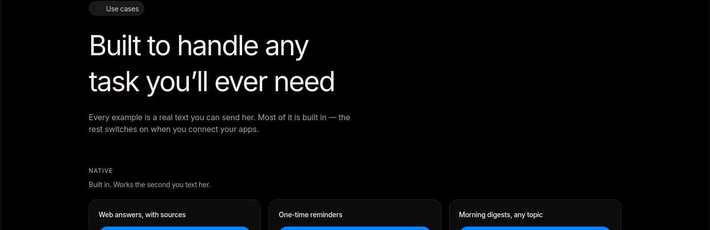 heymacy.ai — a real Hero section