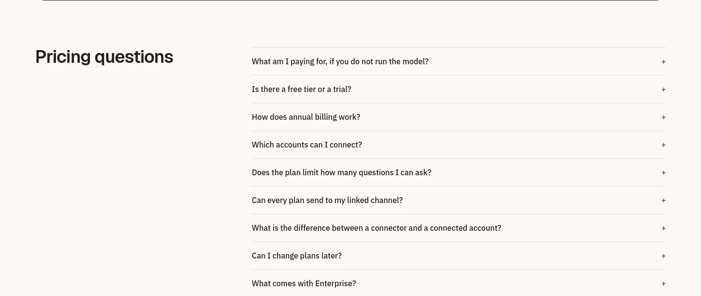 heymetra.com — a real FAQ section
