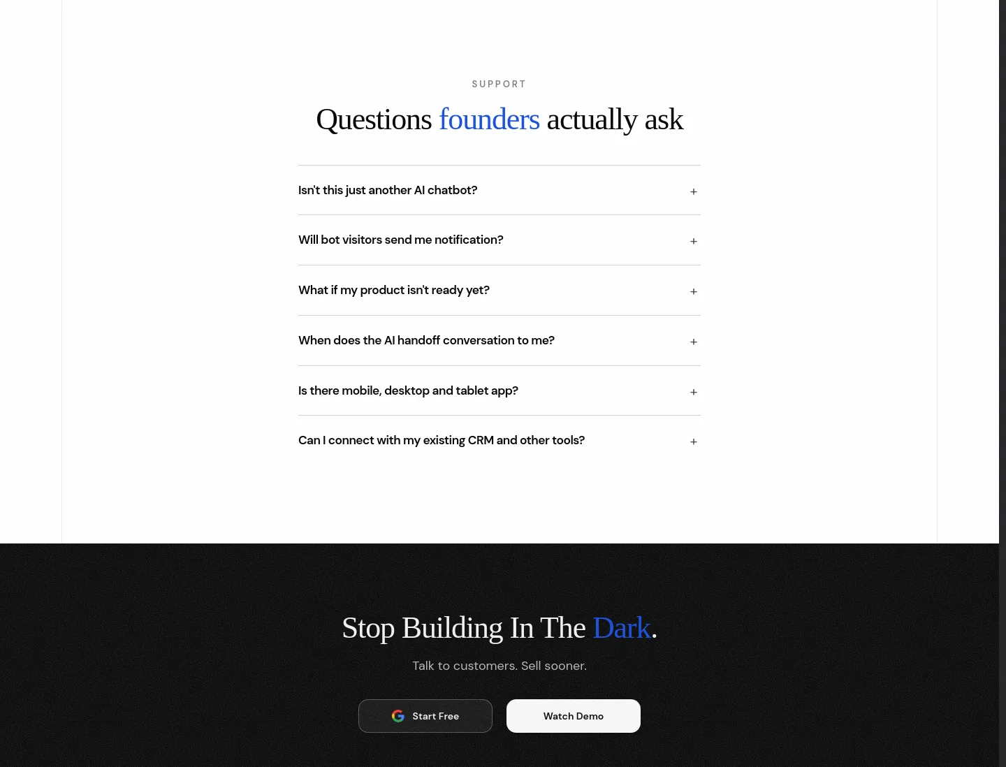 heyzinc.com — a real FAQ section