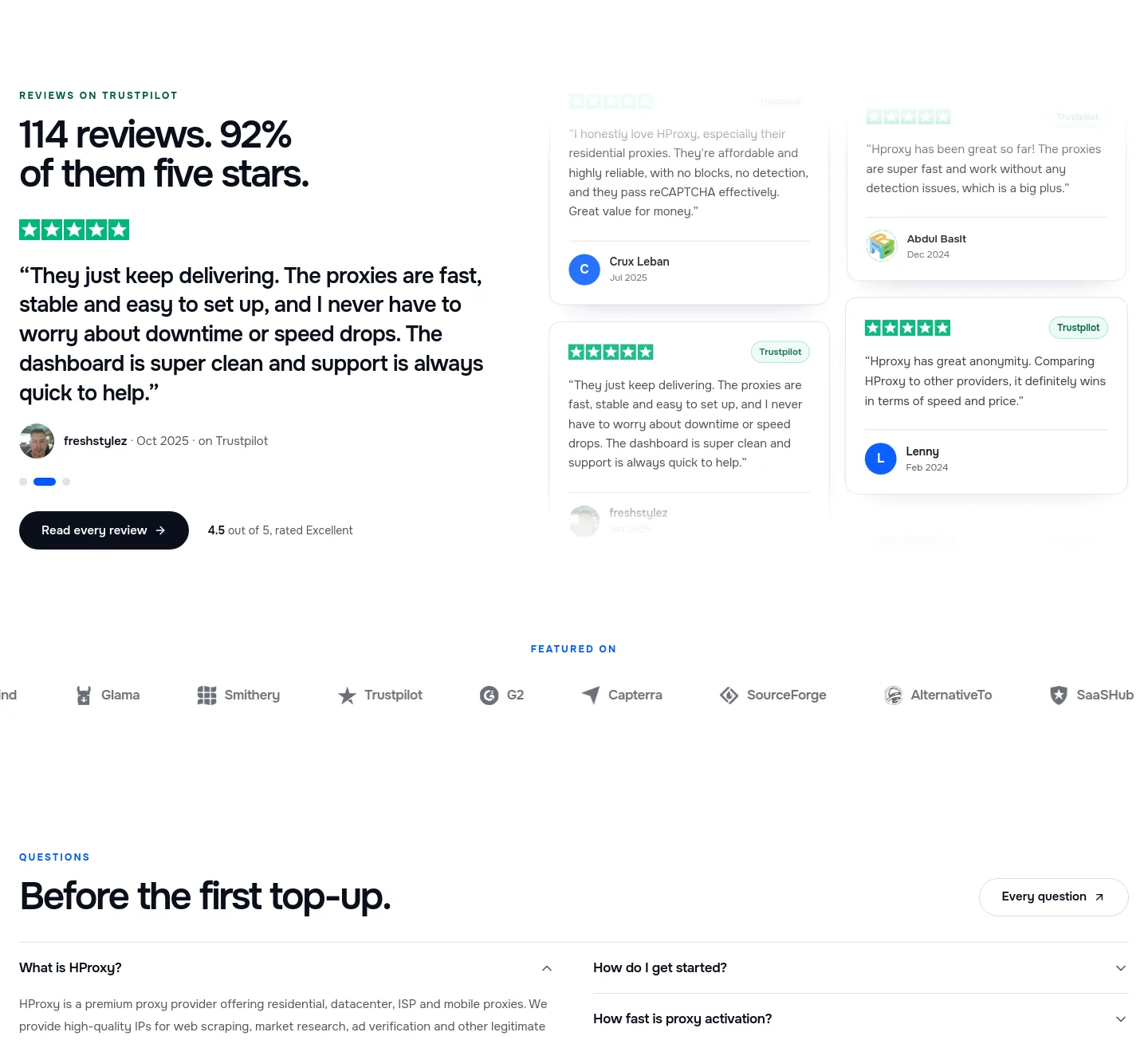 hproxy.com — Reviews