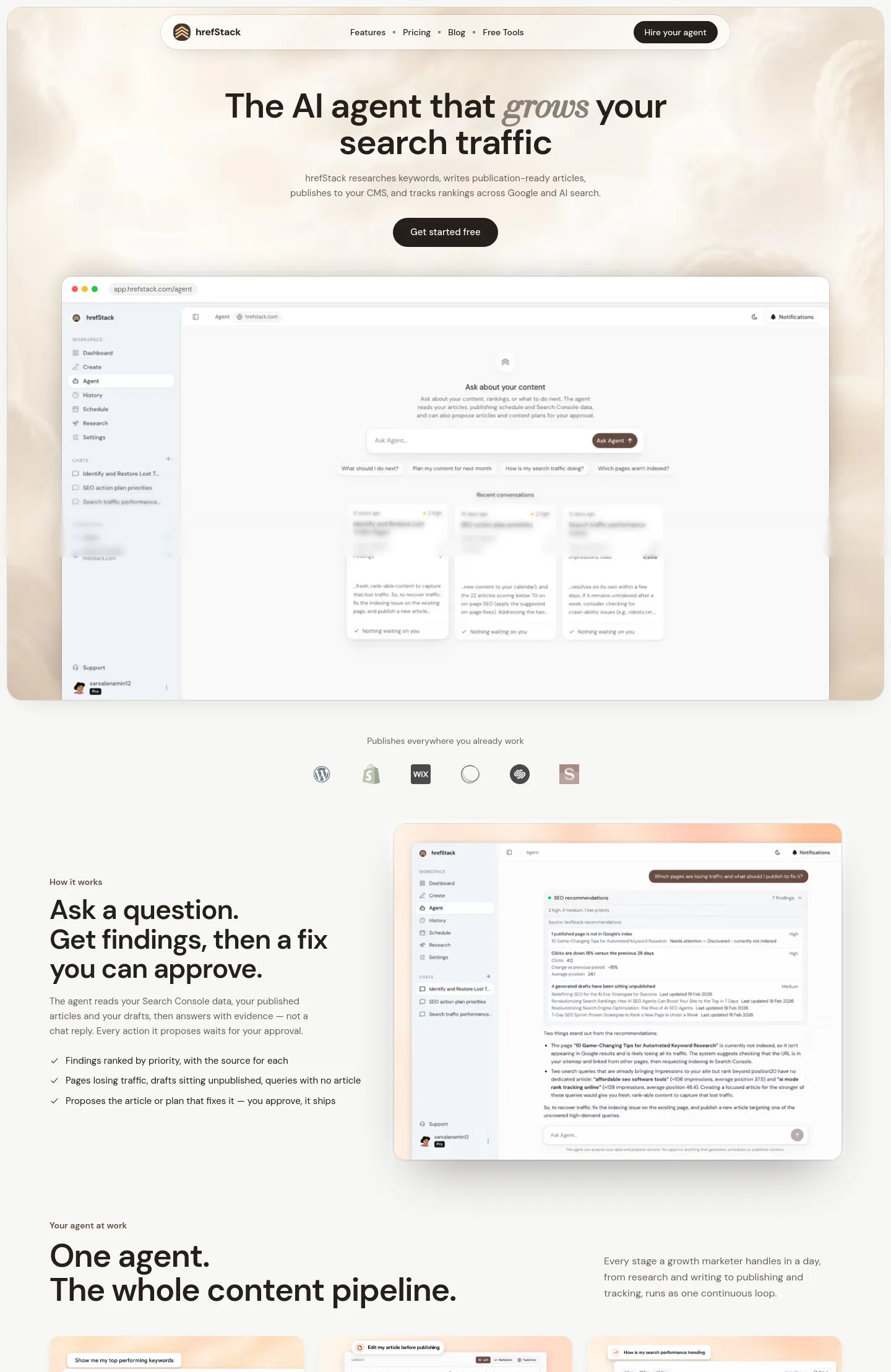 hrefstack.com — a measured funnel