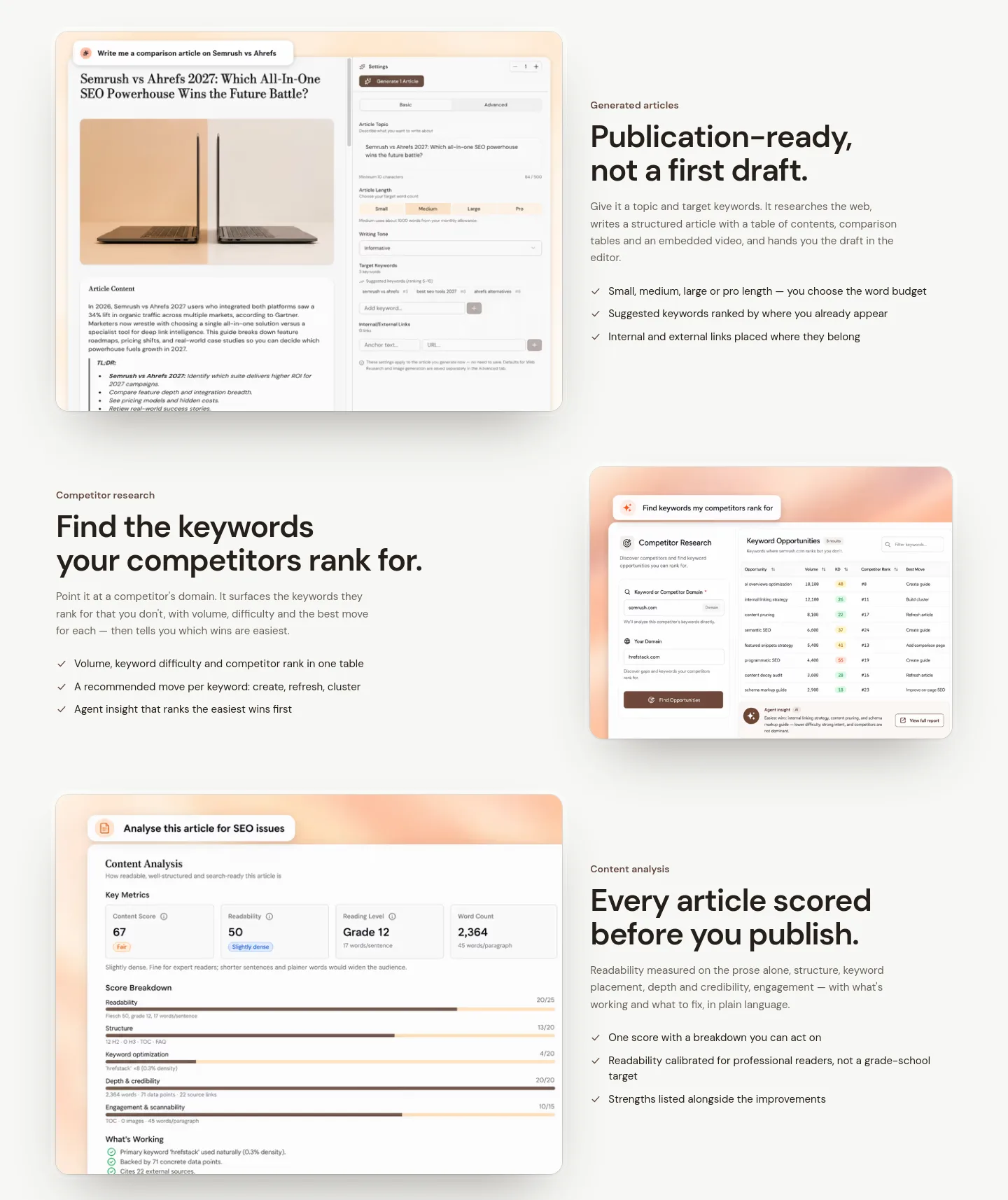 hrefstack.com Features section