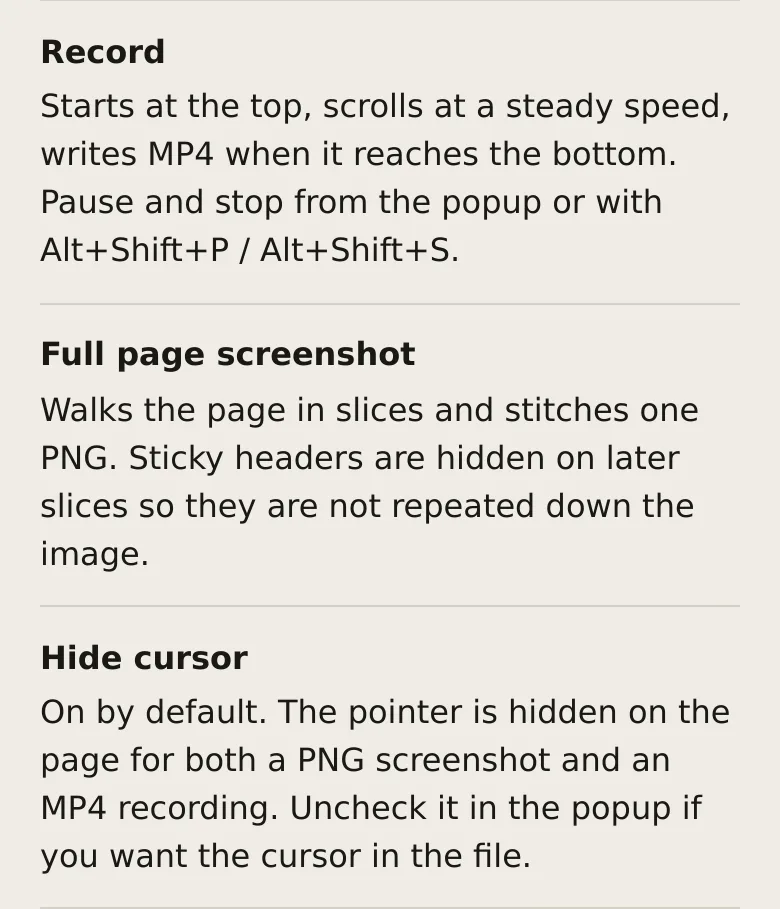 hsr88.github.io — a real Features section