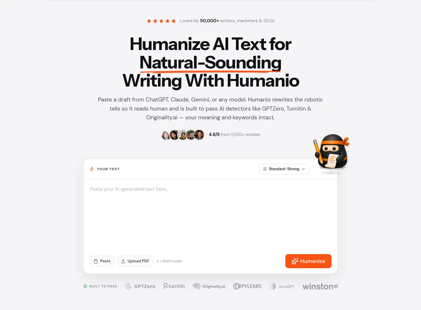 humanio.me — a real Hero section