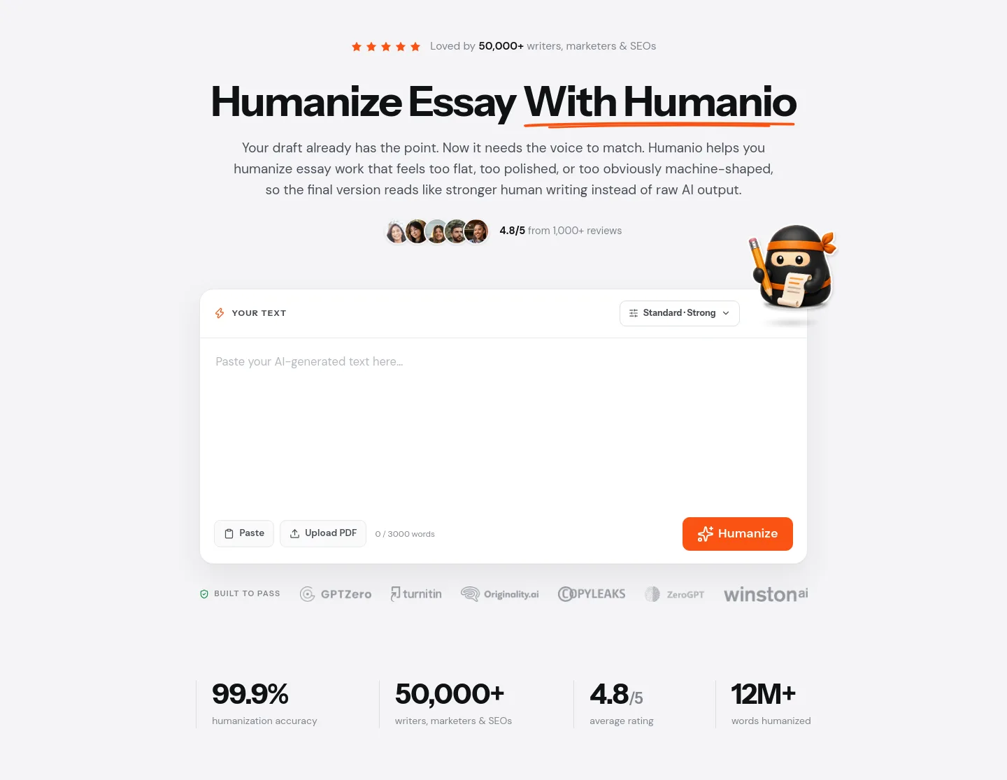 humanio.me — a real Hero section