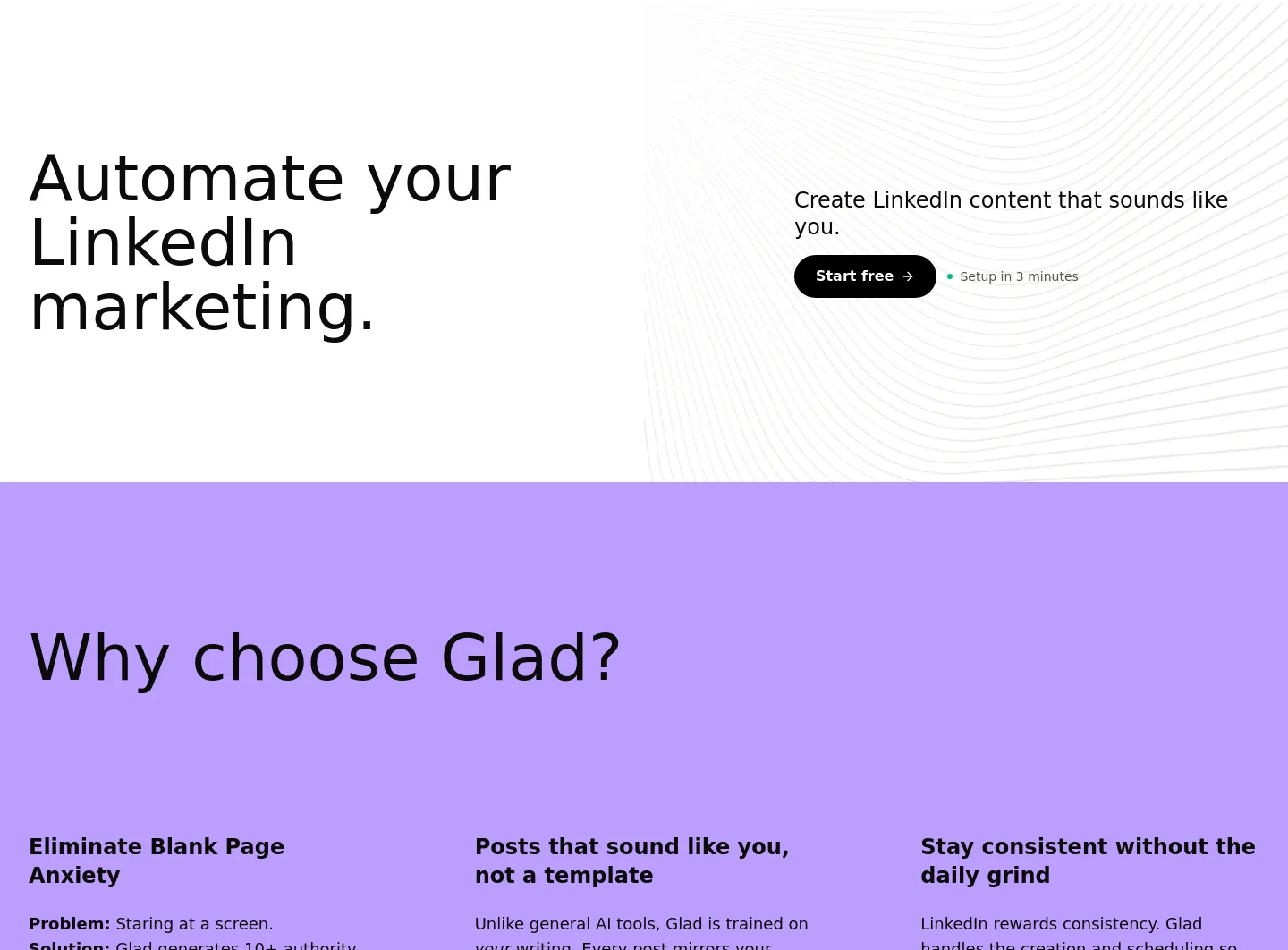 iamglad.ai CTA section