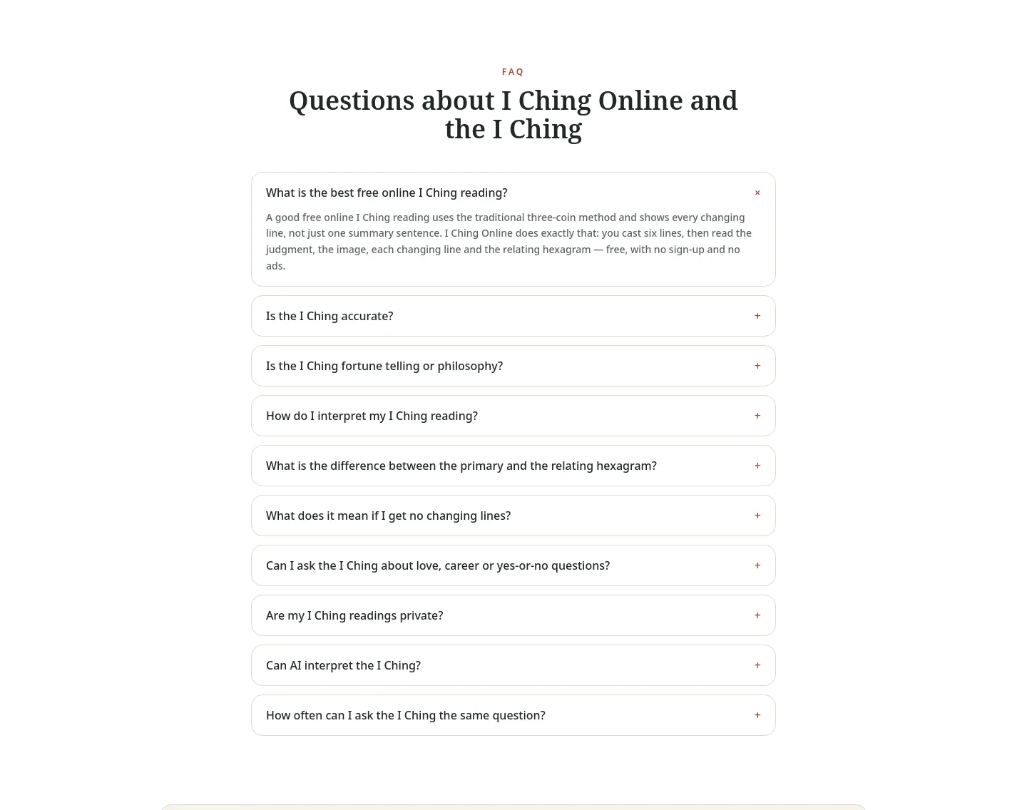 ichingonline.pro — FAQ