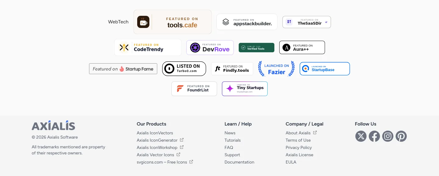 iconvectors.io — a real Logo Wall section