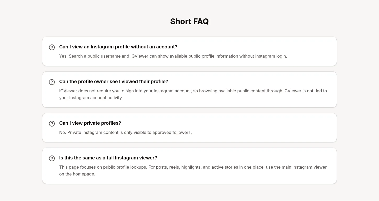 igrecent.com — a real FAQ section