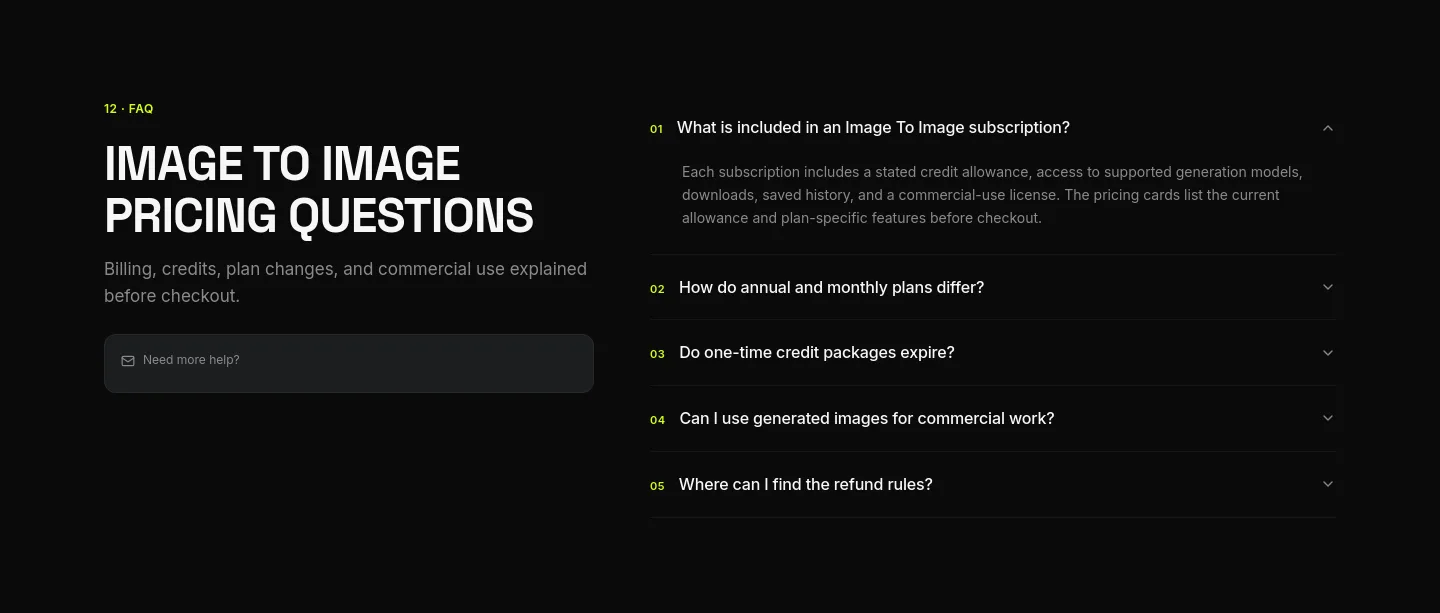 image2image.app FAQ section