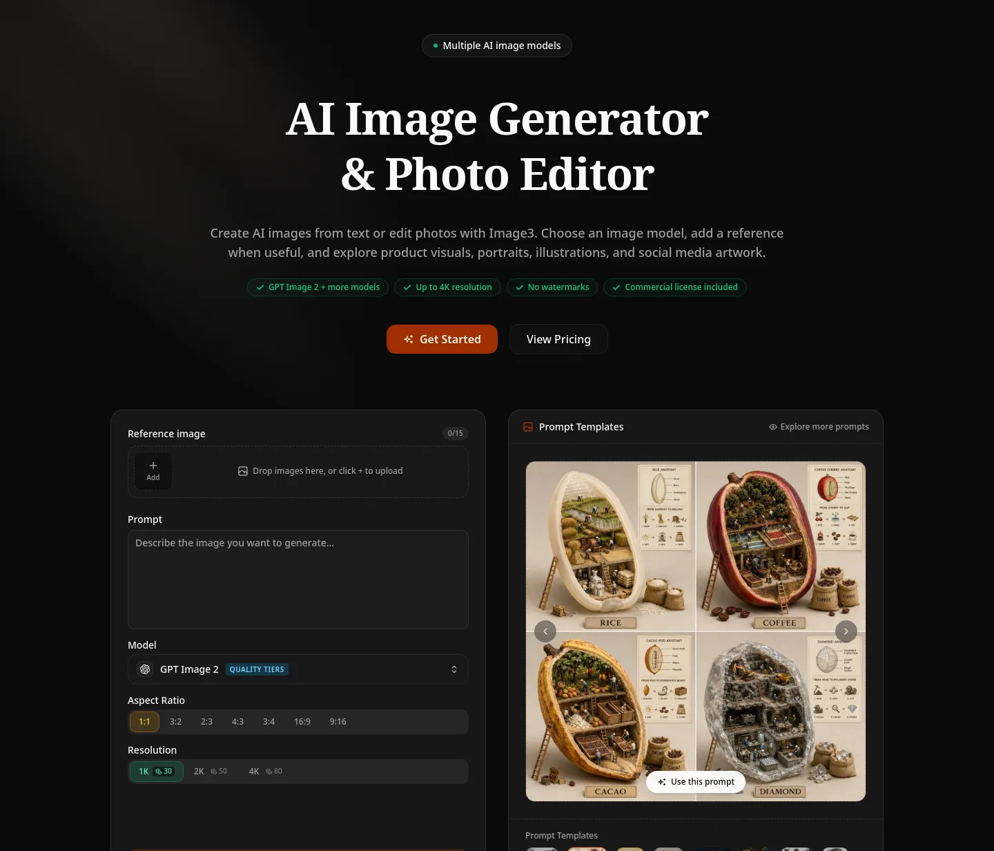 image3.app Hero section