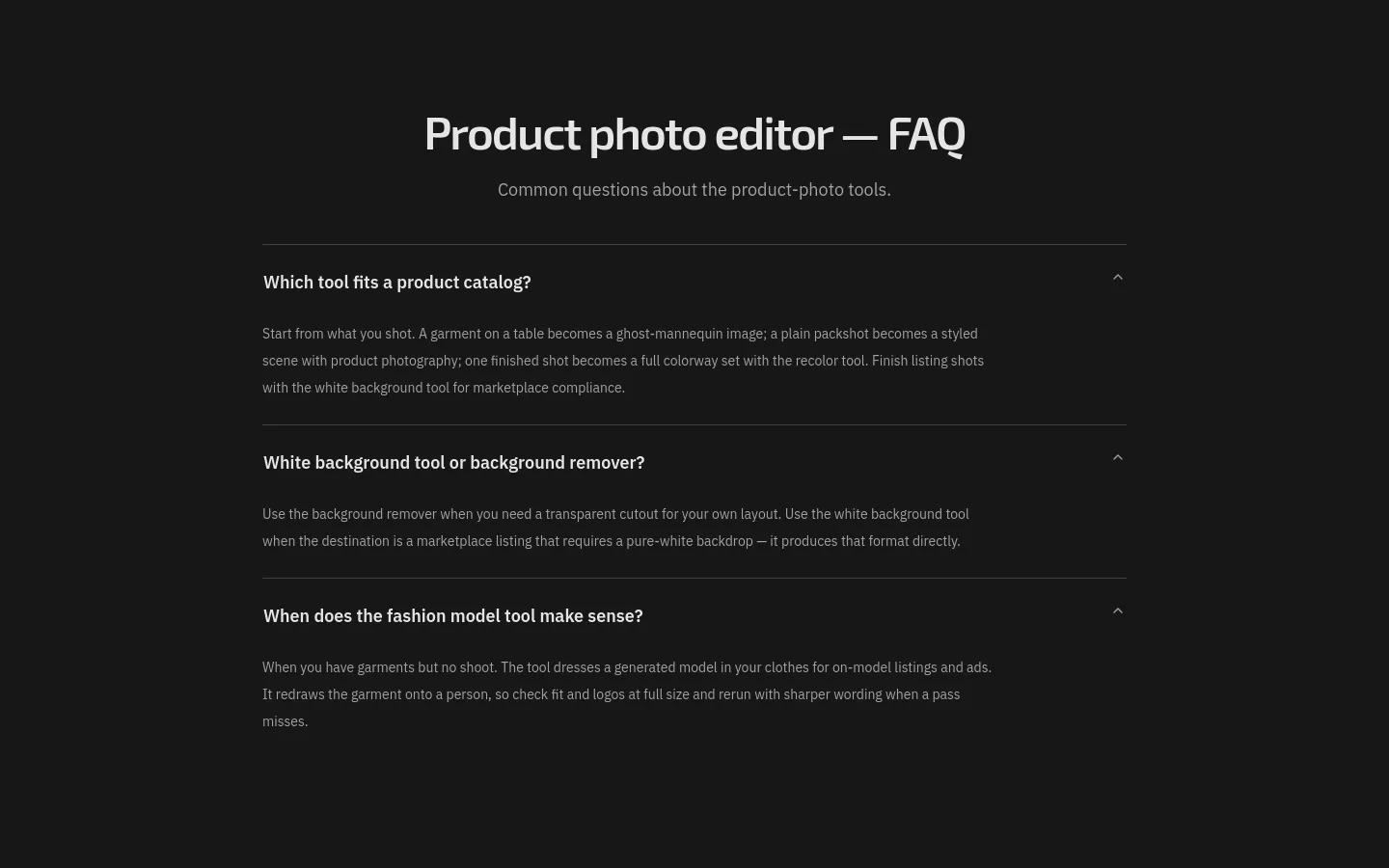 imageditorai.com FAQ section