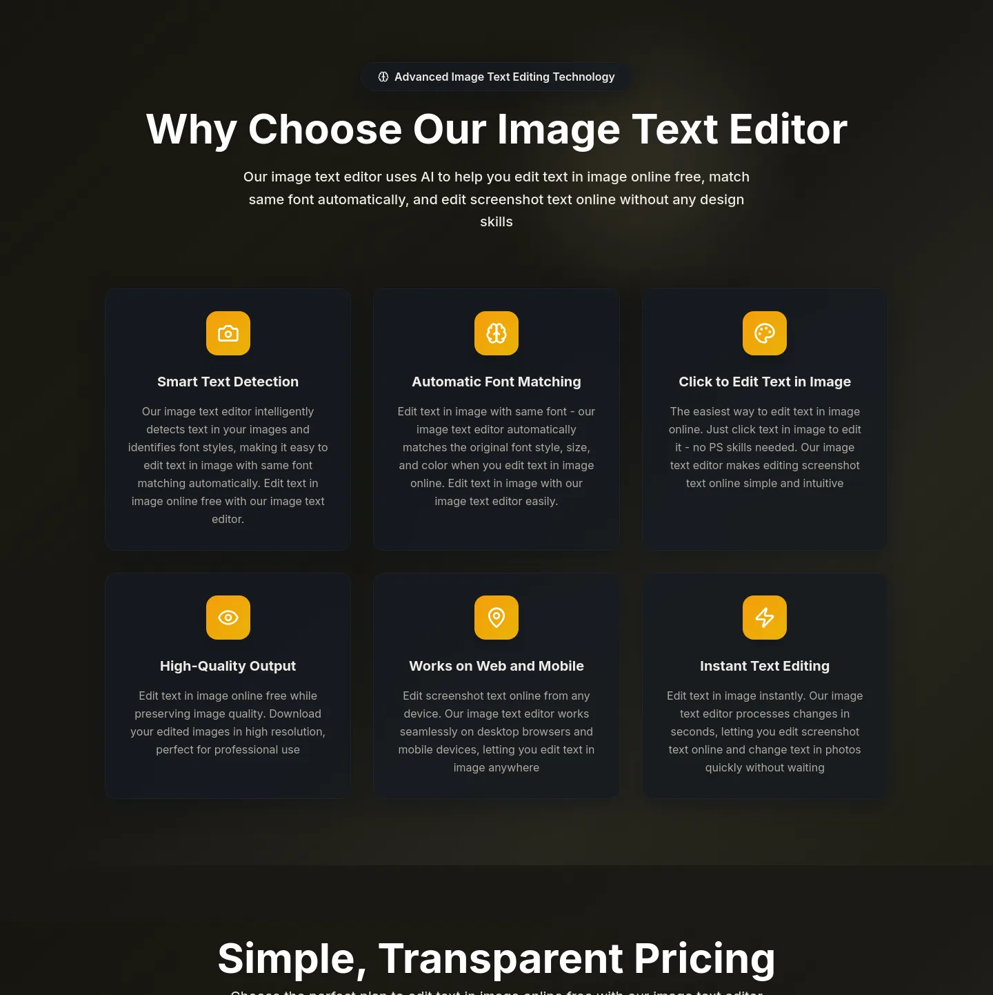 imagetexteditor.app Features section