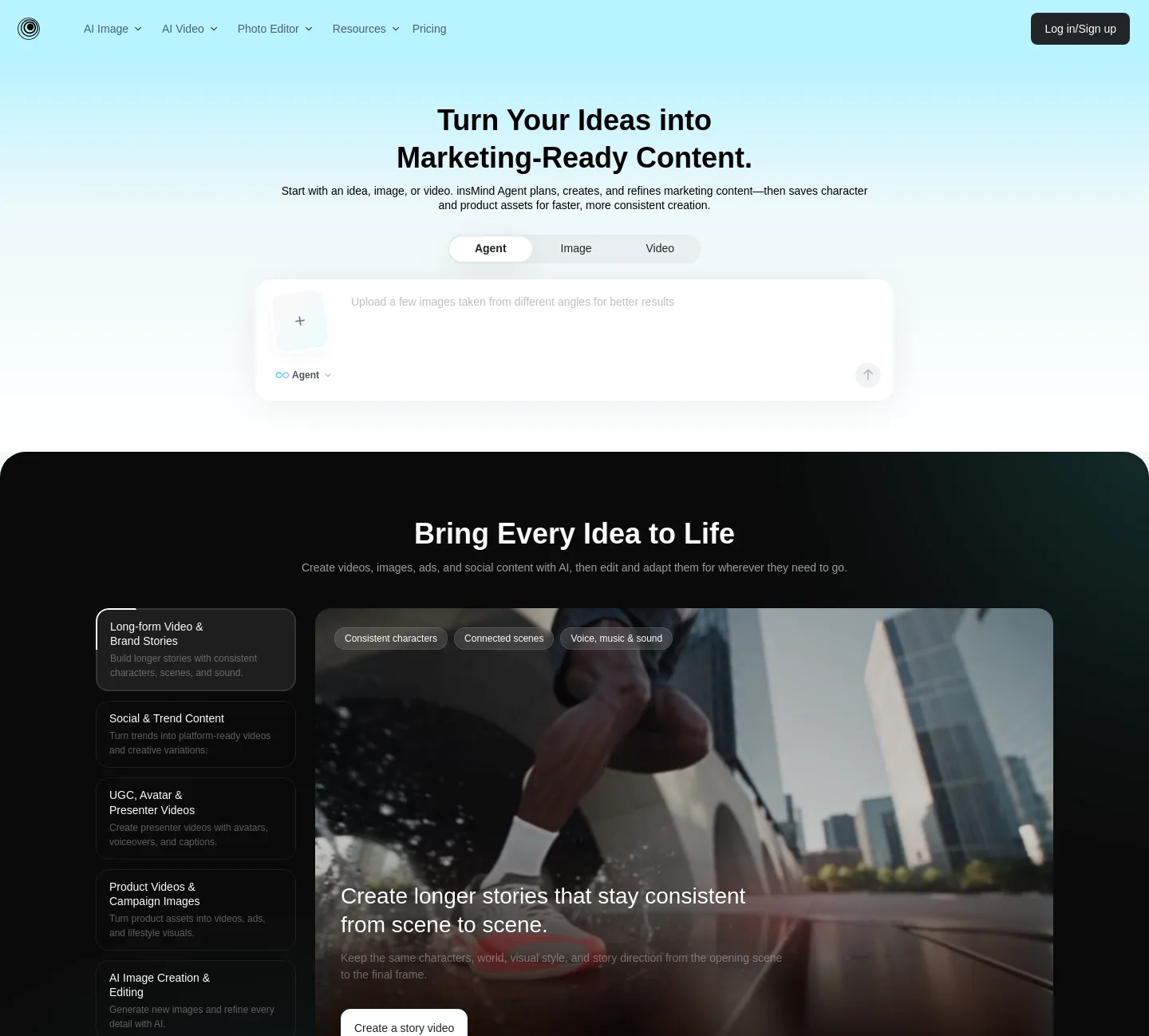insmind.com — a measured funnel